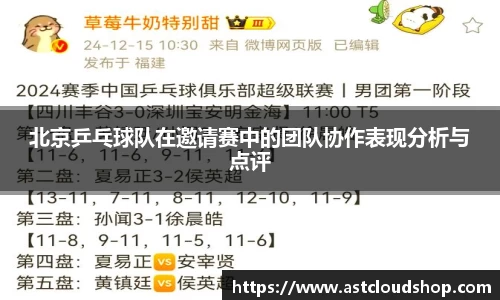 北京乒乓球队在邀请赛中的团队协作表现分析与点评